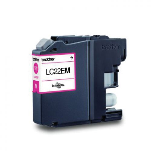 BROTHER Cartucho de tinta Magenta MFCJ5920DW Cartucho tinta Magenta super larga duracion , Brother , BROLC22EM , 4977766748261